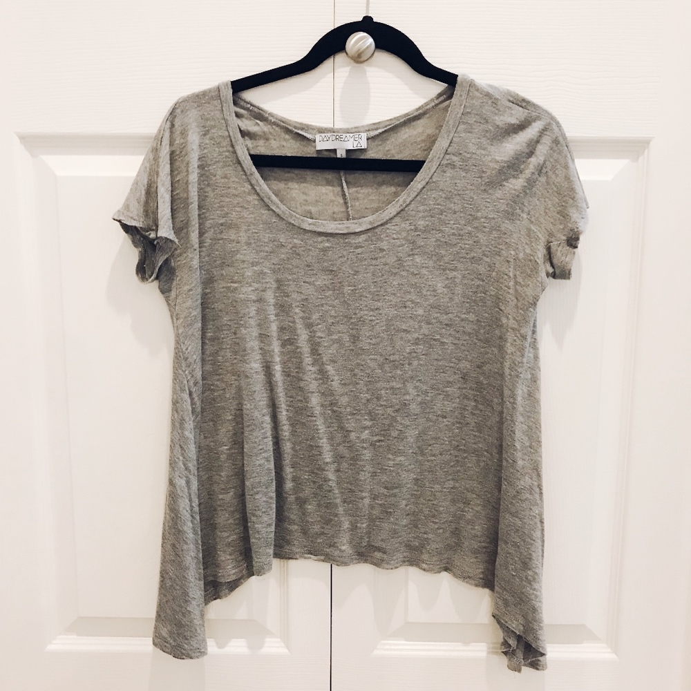 ❗3/$20 Forever 21 Grey Scoop Neck T-shirt